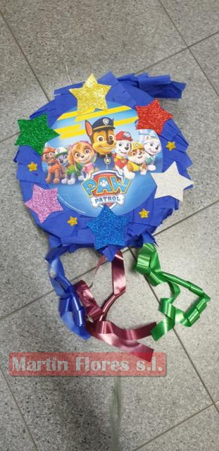 Piñata Chase Paw Patrol Cumpleaños Patrulla Canina