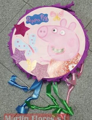 Piñata 3d redonda Peppa Pig