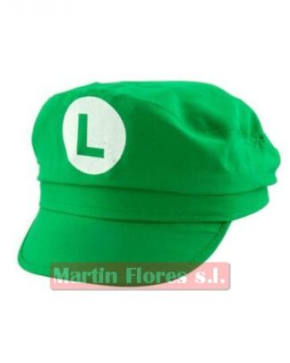 Gorra video juego verde Luigi