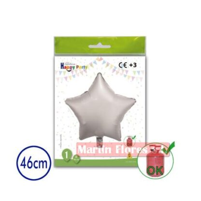 Globo foil Estrella perla