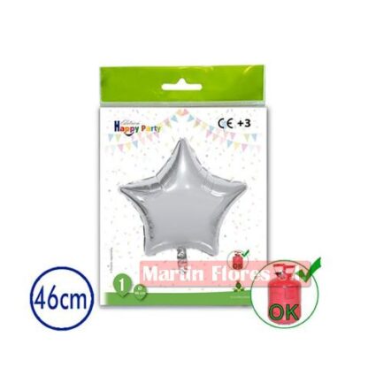 Globo foil Estrella plata