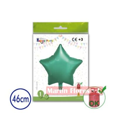 Globo foil Estrella verde