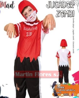 Jugador rugby zombie infantil
