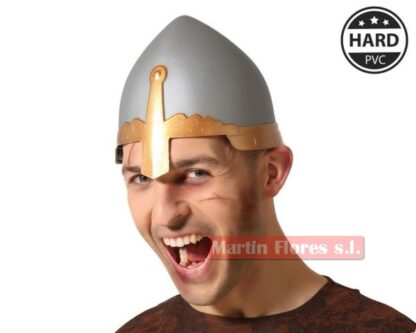 Casco guerrero caballero medievo - Imagen 2