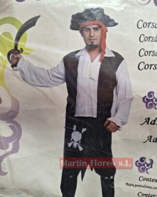Disfraz pirata rayado