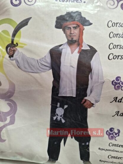 Disfraz pirata rayado