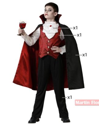 Disfraz vampiro rojo Bl
