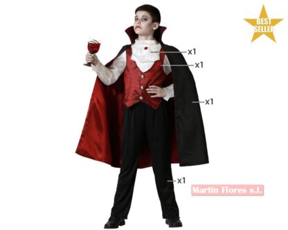 Disfraz vampiro rojo Bl