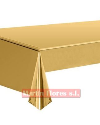 Mantel dorado plástico