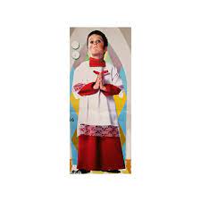 Disfraz monaguillo rojo básico