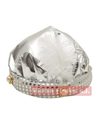 Gorro beduino turbante plata