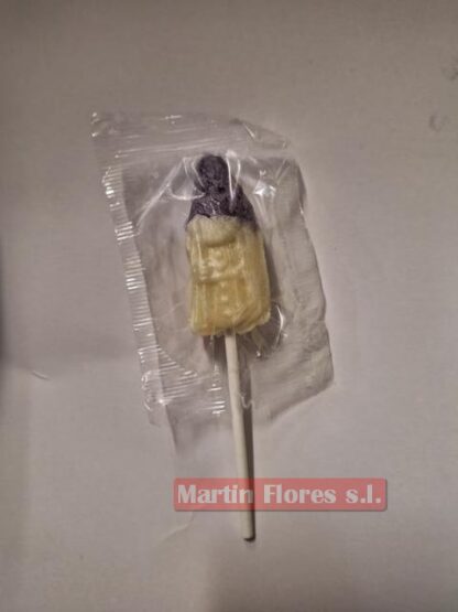 Piruleta caramelo nazareno morado/bl