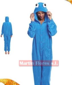 Pijama monstruo azul