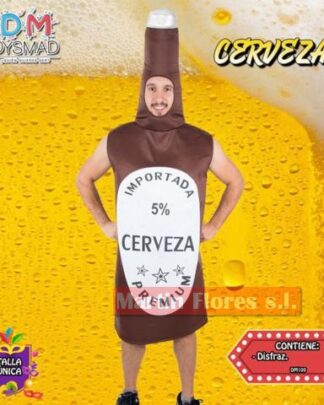 Disfraz botellín cerveza