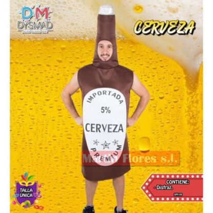 Disfraz botellín cerveza