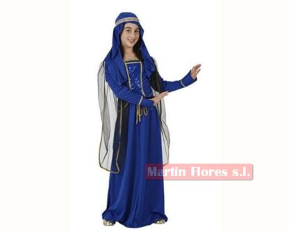 Disfraz medieval azul