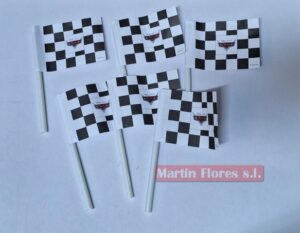 Mini banderitas 6u Cars