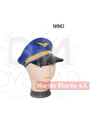 Gorra piloto avión para niños