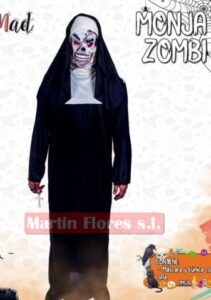 Disfraz monja zombie hombre