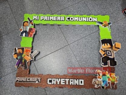 Cartel photocall grande Minecraft