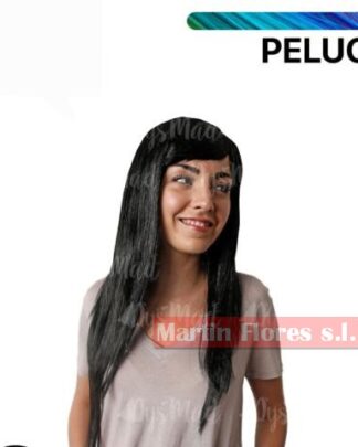 Peluca lisa negra básica