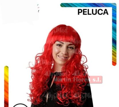 Peluca roja rizada básica