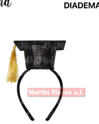 Diadema birrete graduación