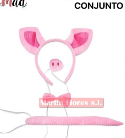 Conjunto cerdo rosa