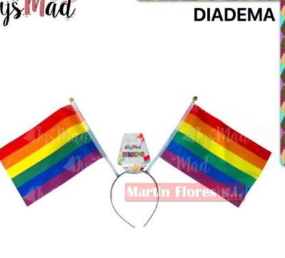 Diadema banderas arco iris