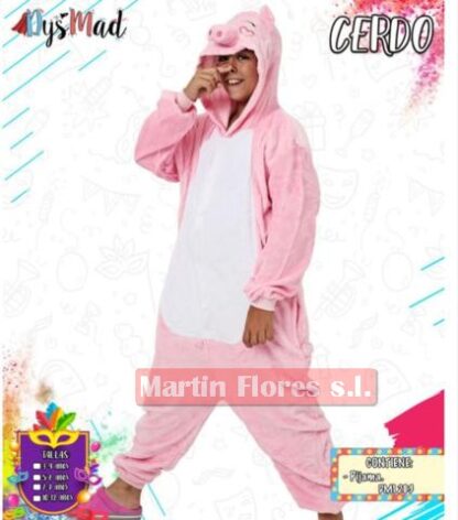 Disfraz cerdito rosa