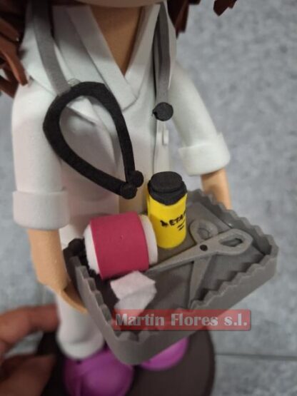 Muñeco fofucha Enfermera con bandeja - Imagen 3