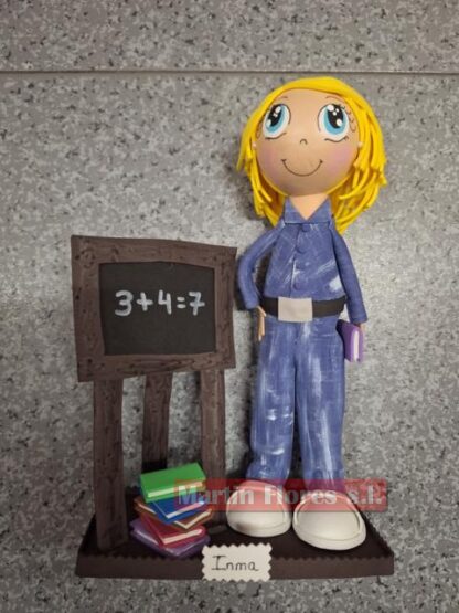 Muñeco fofucha profesor o profesora