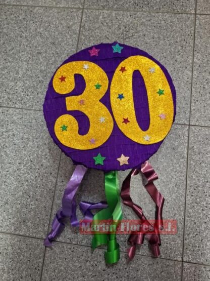 Piñata 3d redonda 30 años - Imagen 5