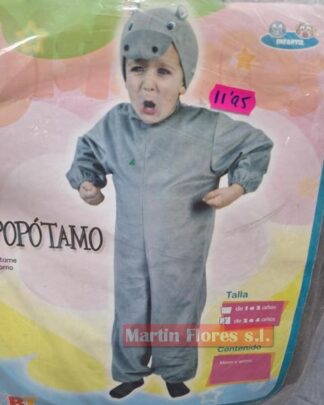 Disfraz hipopótamo