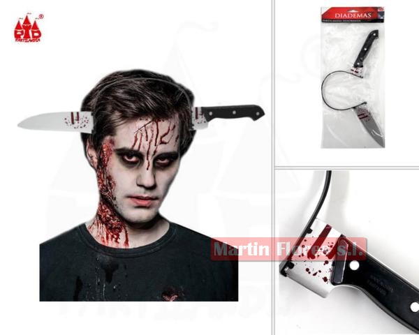 Cuchillo sangre cabeza