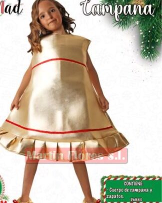 Disfraz campana dorada