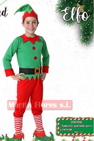 Disfraz elfo glamour niño