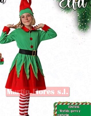 Disfraz elfa glamour navidad