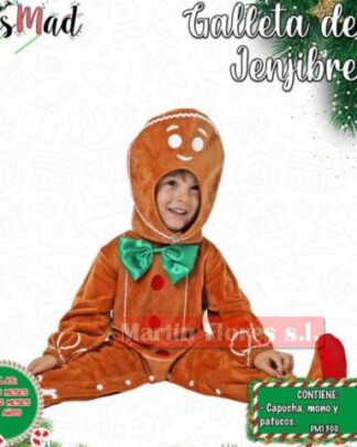 Disfraz galleta Jengibre bebé