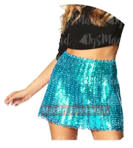 Falda lentejuelas infantil colores - Imagen 3