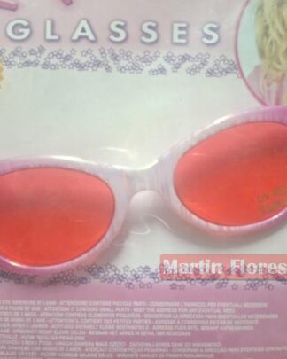 Gafa corazones infantil rosa