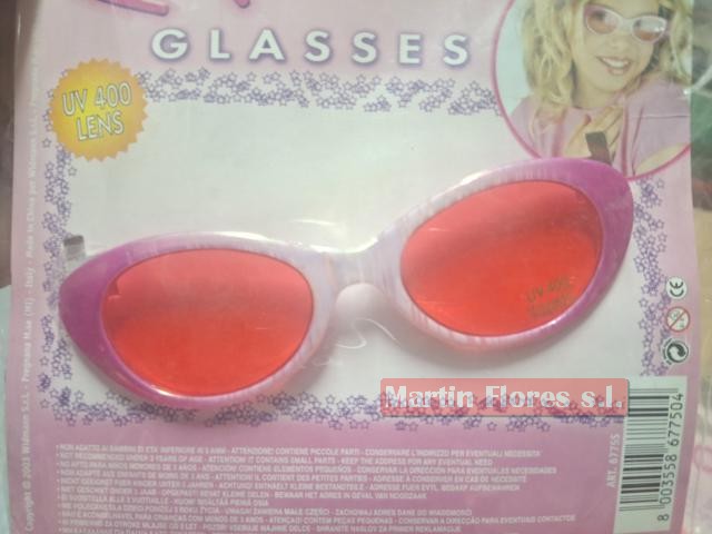 Gafa corazones infantil rosa