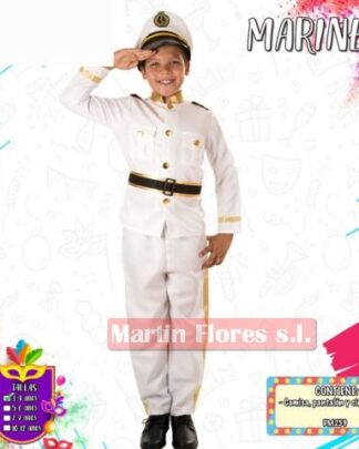 Disfraz músico marinero blanco