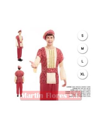 Disfraz paje real rojo especial