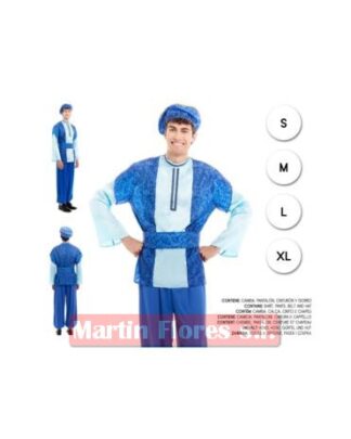 Disfraz paje real celeste especial