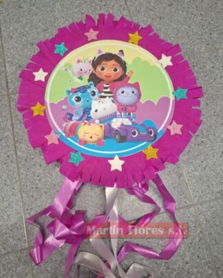 Piñata 3d Gaby Gato redonda