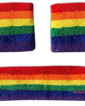 Set muñequera y cinta Arco Iris