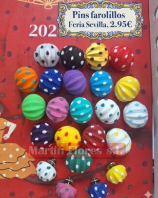 Pin farolillo Feria