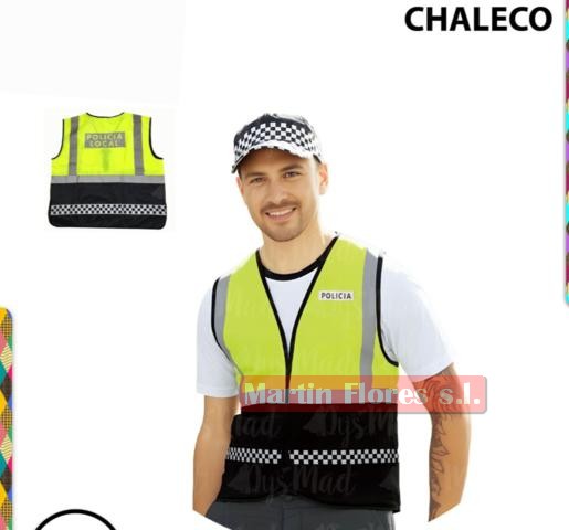 Chaleco policía local adulto