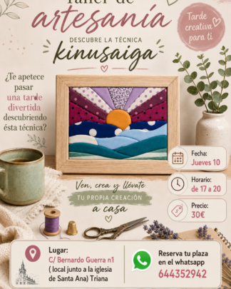 Taller artesanía Kinusaiga en Sevilla
